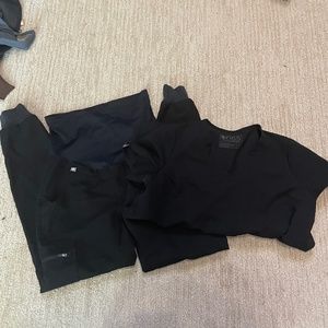 Black Figs Maternity Scrubs